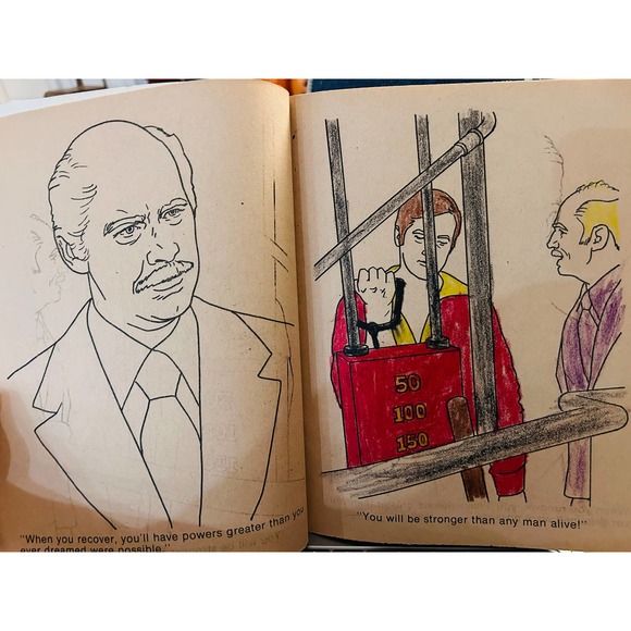 The Six Million Dollar Man Coloring Book- Authorized Edition (#C1832) - Picture 2 of 4